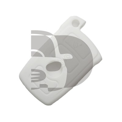HOUSSE TELECOMMANDE BMW BLANC  4 BOUTONS RIGIDES