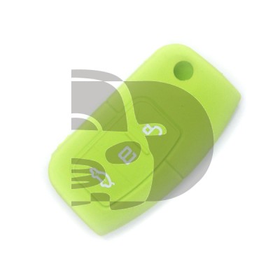FUNDA MANDO FORD VERDE 3 BOTONES