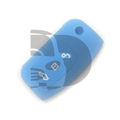 FUNDA MANDO FORD AZUL CLARO 3 BOTONES