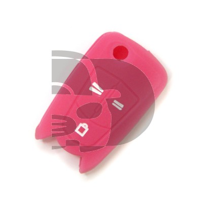 FUNDA MANDO OPEL 3 BOTONES  - ROSA