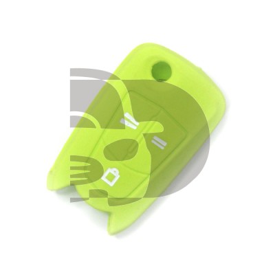 FUNDA MANDO OPEL 3 BOTONES  - VERDE CLARO