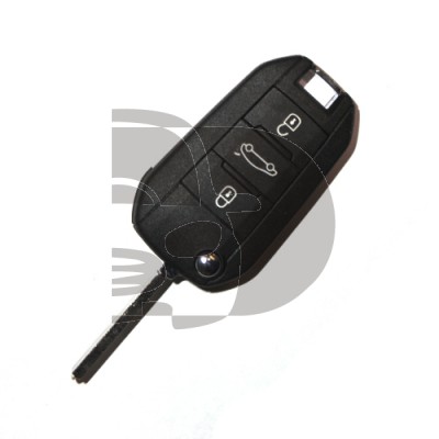CLE+TELECOMMANDE PLIABLE P-508 +2011 3 BOUTONS ID4