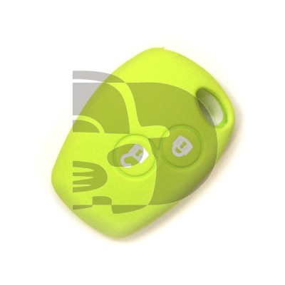FUNDA RENAULT 2 BOTONES REDONDOS   - VERDE CLARO