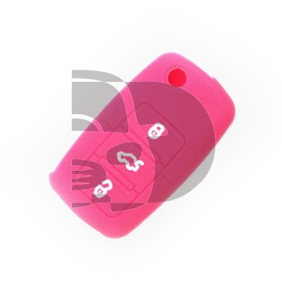ETUI TELECOMMANDE VW-SEAT-SKODA ROSA 3 BOUTONS