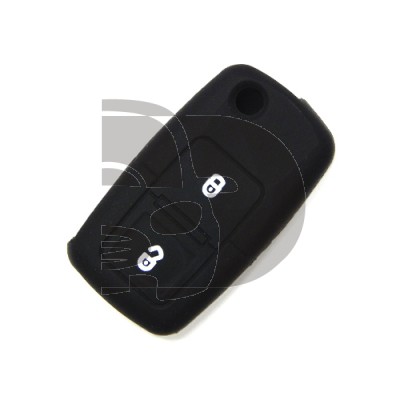 FUNDA MANDO VW-SEAT-SKODA NEGRO 2 BOTONES