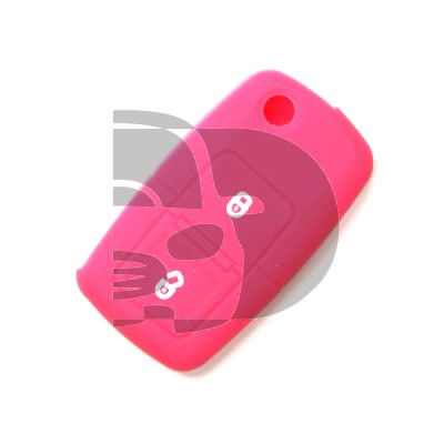 FUNDA MANDO VW-SEAT-SKODA ROSA 2 BOTONES