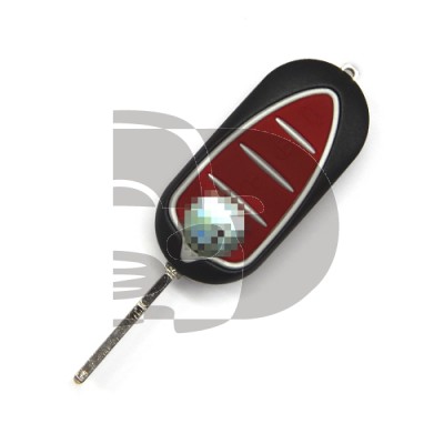 CARCASA ALFA PLEGABLE 3 BOTONES (ROJA)