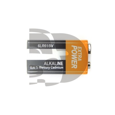 BATERIA 6LR61 9.0V ALCALINA 0% CADMIO/MERCURIO