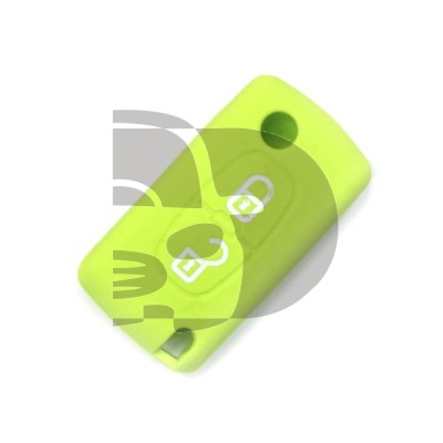 FUNDA MANDO CITROEN/PEUGEOT VERDE CLARO 2 BOTONES