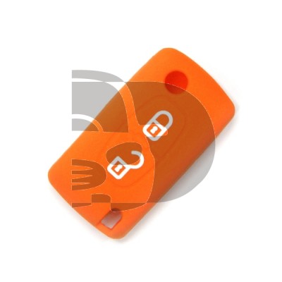 FUNDA CITROEN 2 BOTONES  - NARANJA