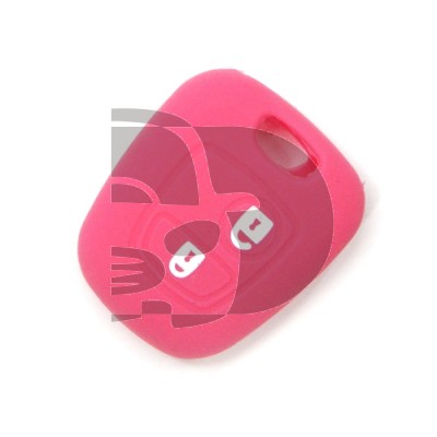 FUNDA MANDO FIJO CITROEN/PEUGEOT ROSA 2 BOTONES