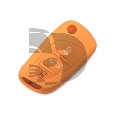 FUNDA MANDO  CITROEN DS NARANJA 3  BOTONES