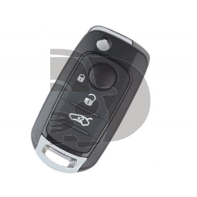CARCASA MANDO PLEG. FIAT 3 BOTONES SIP22