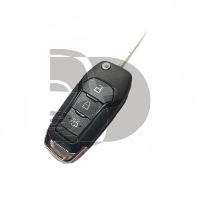 CARCASA MANDO PLEGABLE FORD 3 BOTONES  HU101