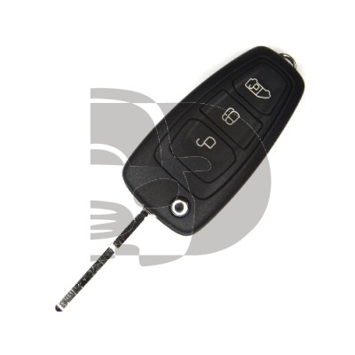 LLAVE+MANDO PLEG. FORD TRANSIT 2012> ID63 80BITS