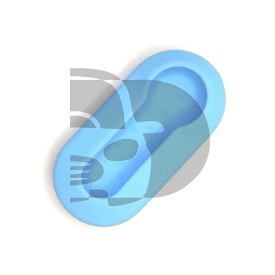 FUNDA MANDO FIAT/PSA AZUL 3 BOTONES