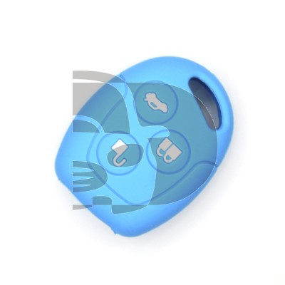 FUNDA MANDO FIJO FORD AZUL 3 BOTONES