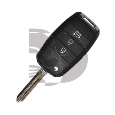 CARCASA MANDO PLEG KIA 3 BOTONES HYN14R