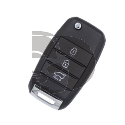 CARCASA MANDO PLEG KIA 3 BOTONES TOY40