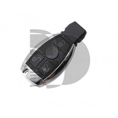 CARCASA MERCEDES 3 BOTONES CROMADA