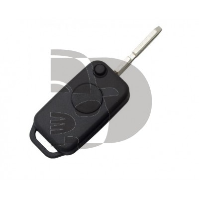 CARCASA MANDO PLEGABLE MERCEDES 1 BOTON HU39