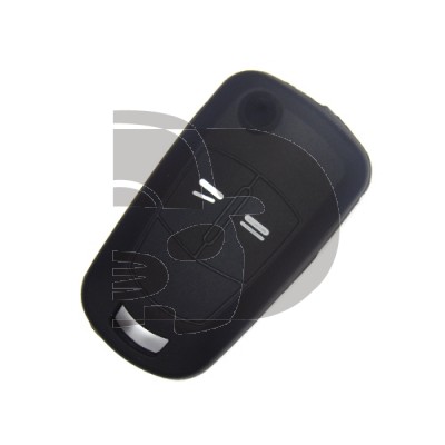 FUNDA MANDO OPEL NEGRO 2 BOTONES