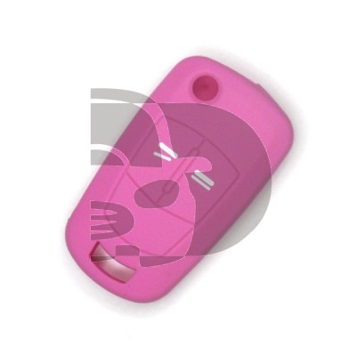 FUNDA MANDO PLEG OPEL ROSA 2 BOTONES
