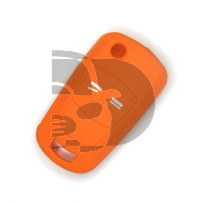 FUNDA MANDO PLEG OPEL NARANJA 2 BOTONES