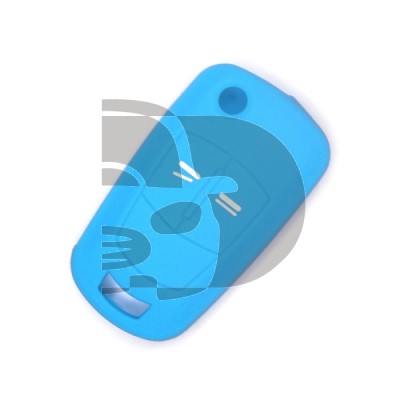 FUNDA MANDO PLEG OPEL AZUL CLARO 2 BOTONES