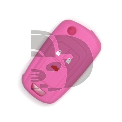 FUNDA MANDO OPEL ROSA 3 BOTONES