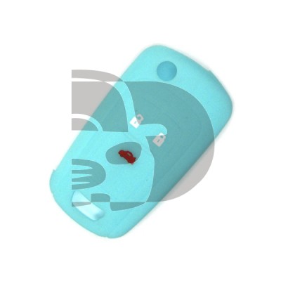 FUNDA MANDO OPEL AZUL CLARO  3 BOTONES