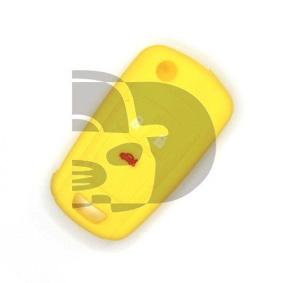 FUNDA MANDO OPEL AMARILLO 3 BOTONES