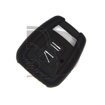 FUNDA MANDO FIJO OPEL NEGRO 2 BOTONES