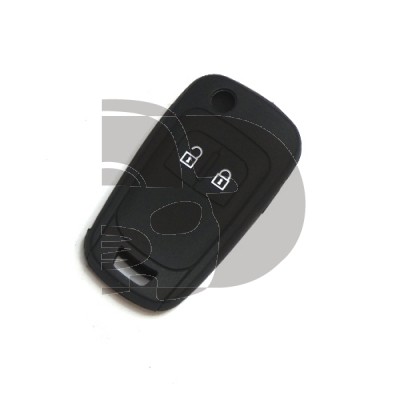FUNDA MANDO PLEG OPEL NEGRO 2 BOTONES