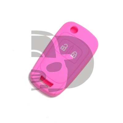 FUNDA MANDO PLEG OPEL ROSA  2 BOTONES