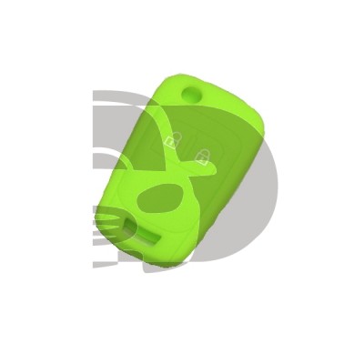 FUNDA MANDO PLEG OPEL VERDE 2 BOTONES