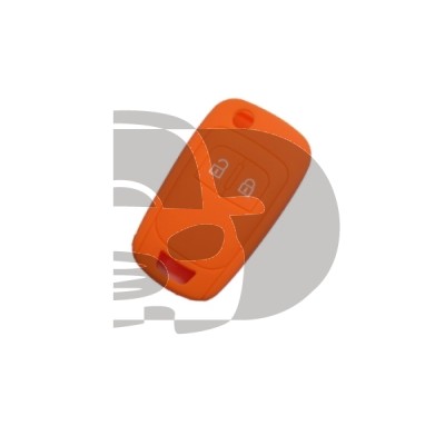 FUNDA MANDO PLEG OPEL NARANJA  2 BOTONES