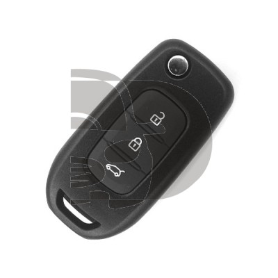 CARCASA MANDO PLEG RENAULT 2015>  3 BOTONES