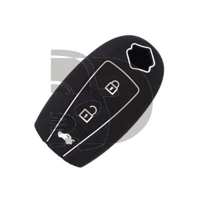 FUNDA MANDO AUDI NEGRO 3 BOTONES