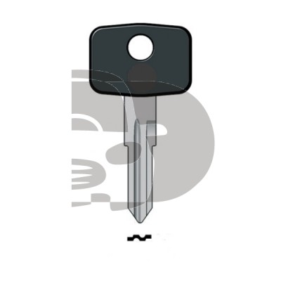LLAVE SENCILLA OPEL  HU46 S""