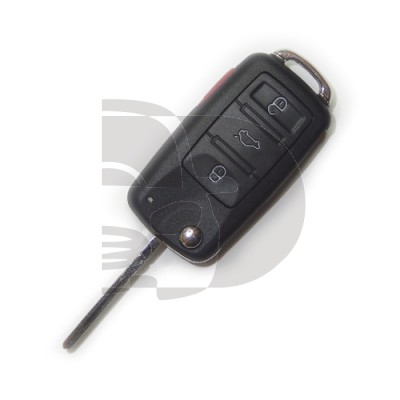 LLAVE+MANDO AUDI A8 03-10 ID46 HU66 3 BOT+1 PANIC