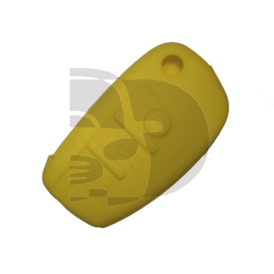 HOUSSE TELECOMMANDE AUDI JAUNE 3 BOUTONS