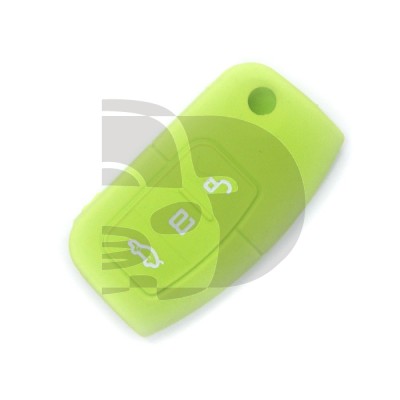 FUNDA MANDO FORD VERDE 3 BOTONES