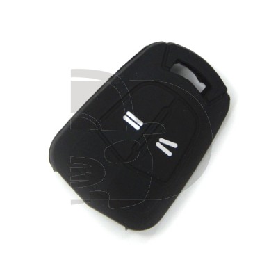FUNDA FIJA OPEL 2 BOTONES  - NEGRO