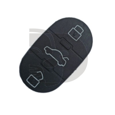 BOUTONNIERE TELECOMMANDE AUDI 3 BOUTONS (OVAL)