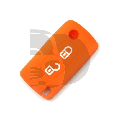 FUNDA CITROEN 2 BOTONES  - NARANJA