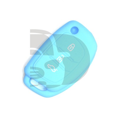 FUNDA MANDO  HYUNDAI/KIA AZUL 3 BOTONES