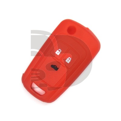 FUNDA MANDO OPEL ROJO 3  BOTONES