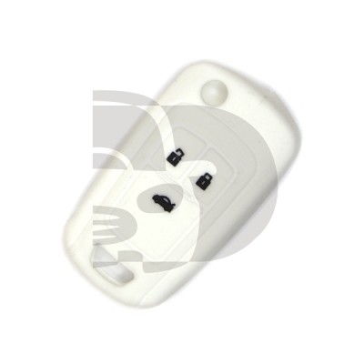 FUNDA MANDO OPEL BLANCO 3 BOTONES