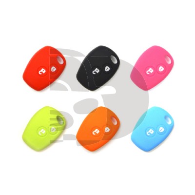 KIT FUNDAS MANDO FIJO RENAULT 2 BOTONES REDONDOS